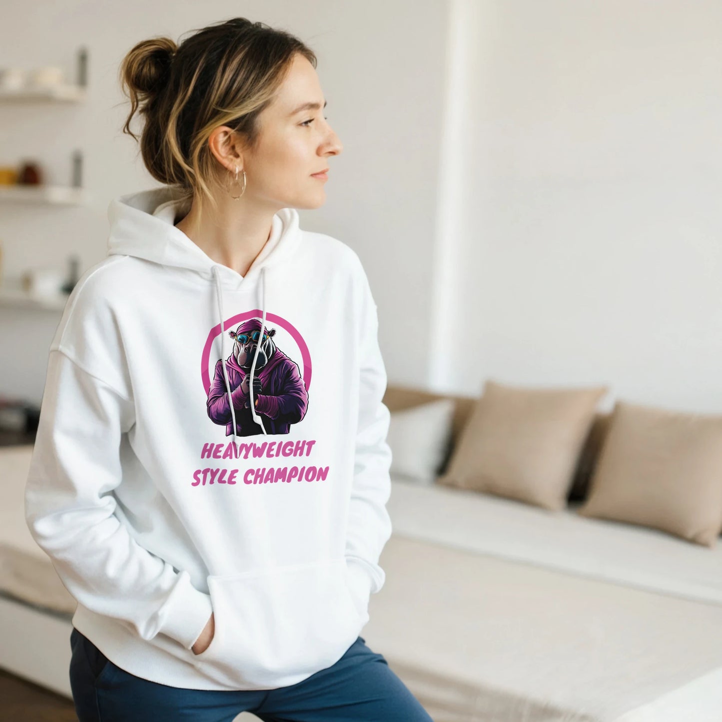 Heavyweight Style Champion Hippo Hoodie - ROMAG Store