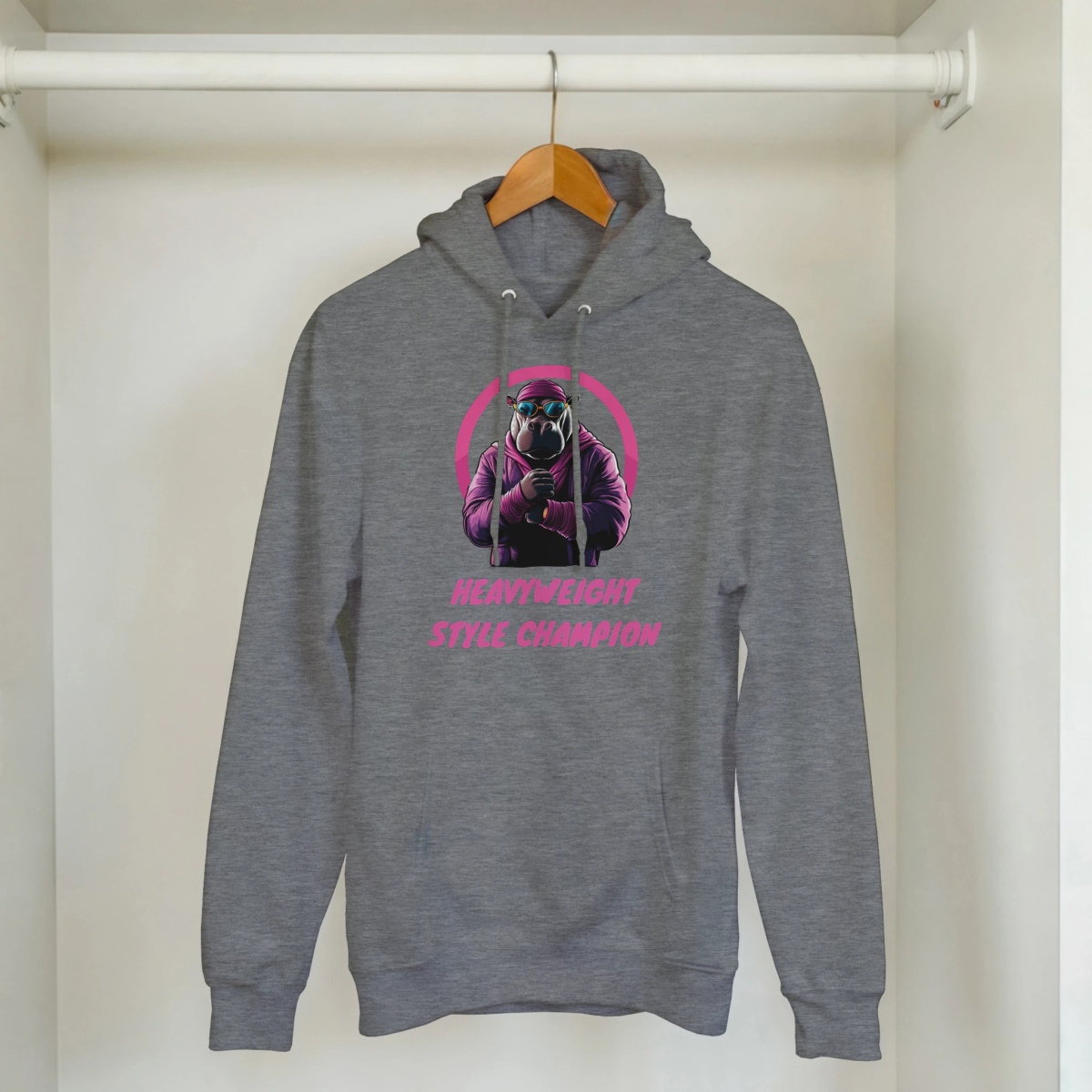 Heavyweight Style Champion Hippo Hoodie - ROMAG Store