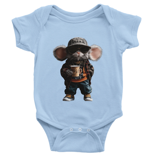 Cool Critter Street Style Baby Short Sleeve Bodysuit - ROMAG Store