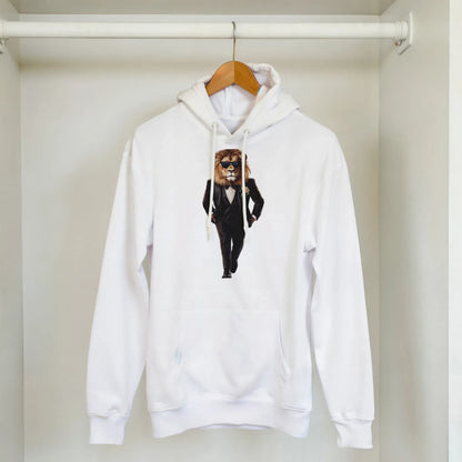 Dapper Lion: Black Tie Hoodie - ROMAG Store