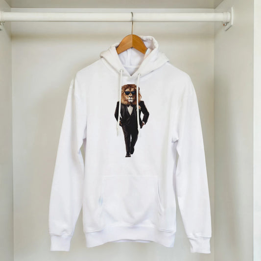 Dapper Lion: Black Tie Hoodie - ROMAG Store