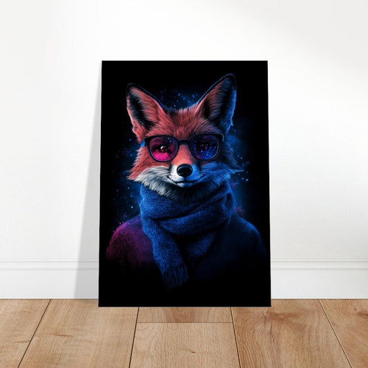 Cosmic Cool Fox Canvas - ROMAG Store