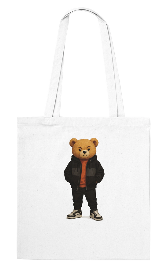Edgy Street Style Bear Tote Bag - ROMAG Store