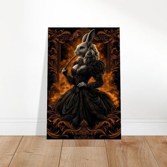 Elegant Rabbit in Ball Gown Canvas - ROMAG Store