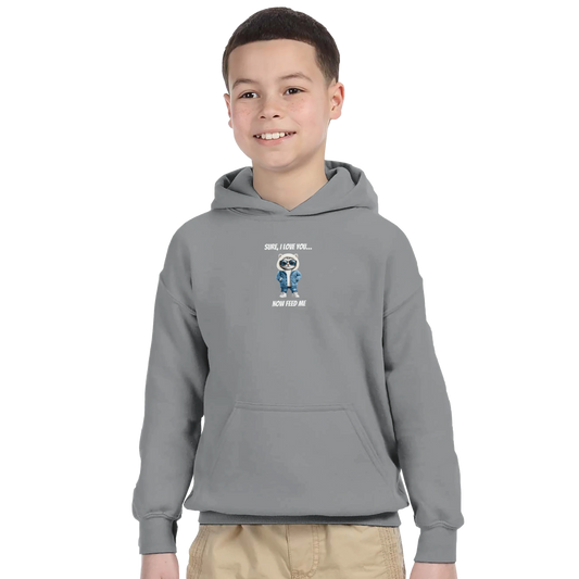 Cool Cat 'Feed Me' Kids Hoodie - ROMAG Store