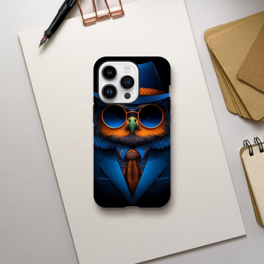 Sophisticated Owl in Fedora iPhone Tough Case - ROMAG Store