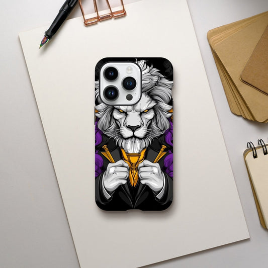 Regal Lion Dandy iPhone Tough Case - ROMAG Store