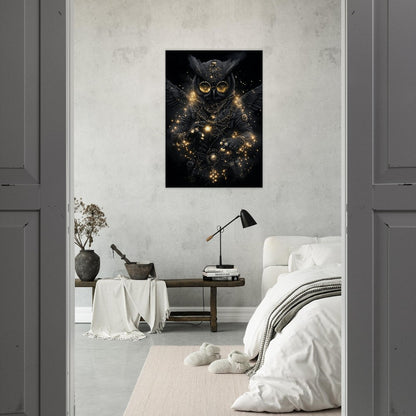 Steampunk Owl Canvas Art - ROMAG Store