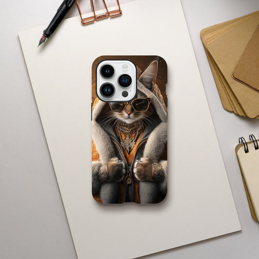 Sophisticated Lynx Cat 'Kingpin' iPhone Tough Case - ROMAG Store