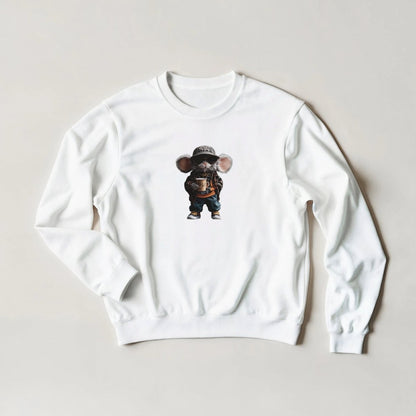 Cool Mouse Streetwear Sweatshirt – Urban Animal Graphic Tee in 6 Colors - ROMAG Store