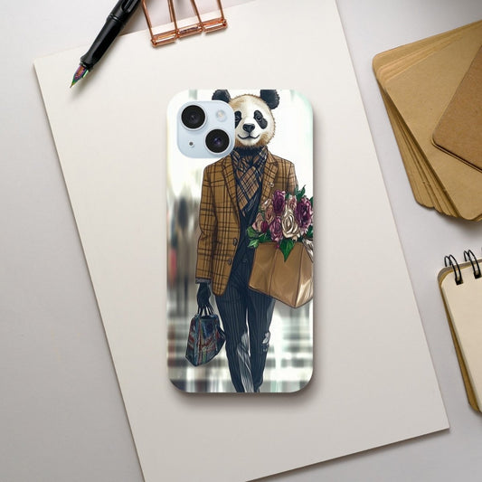 Panda Dapper Lady iPhone Tough Case - ROMAG Store