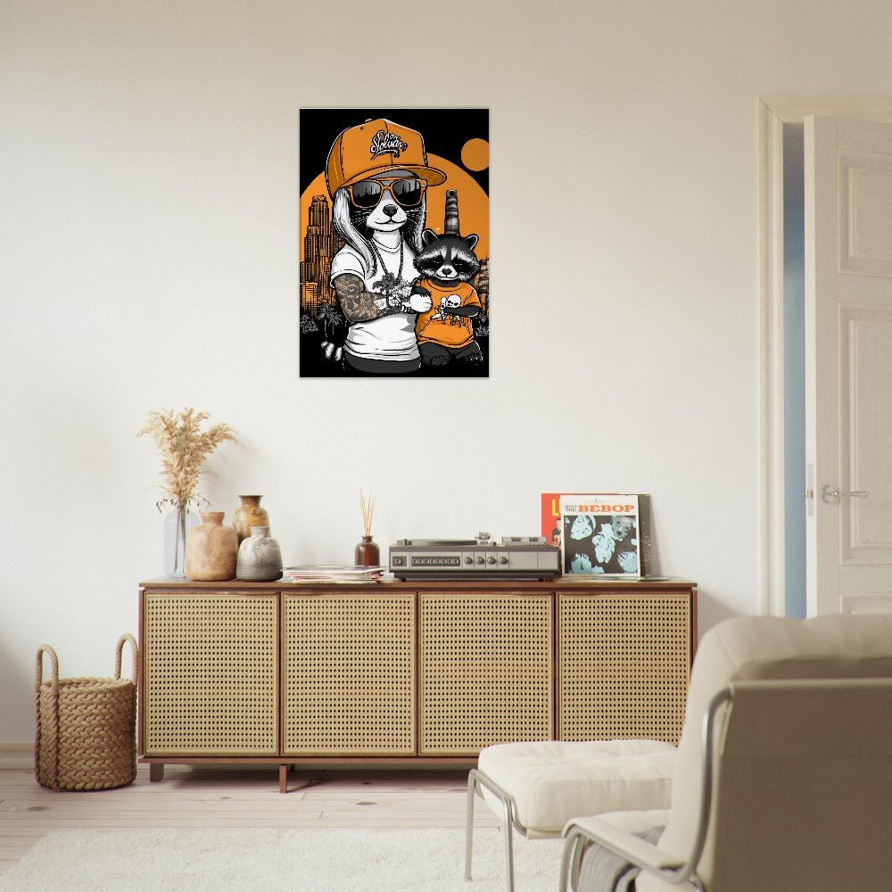 Urban Raccoon Street Style Canvas - ROMAG Store