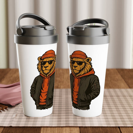 Cool Lion Urban Streetwear Travel Mug - ROMAG Store