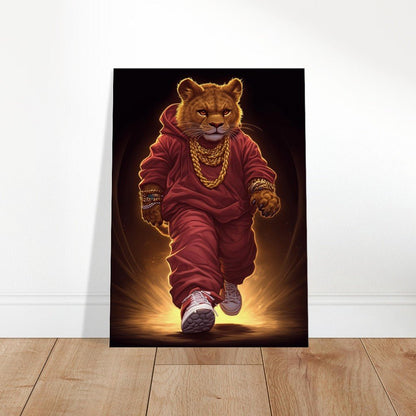 Lion Cub in Hoodie Canvas - ROMAG Store