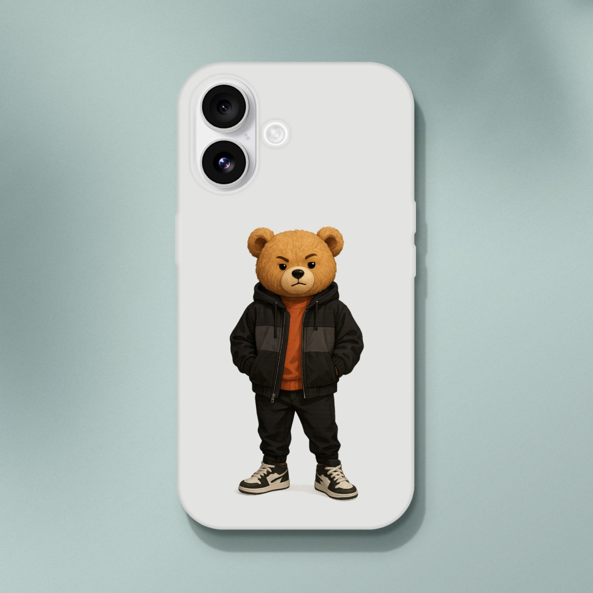 Cool Urban Streetwear Bear iPhone Flexi Case - ROMAG Store