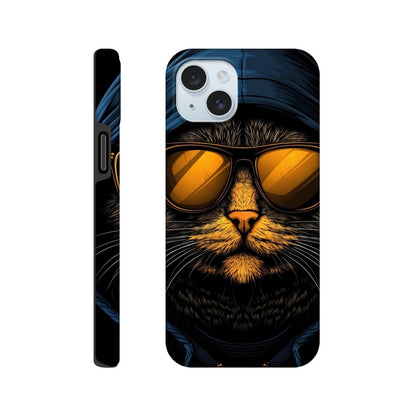 Cool Cat in Hoodie iPhone Tough Case - ROMAG Store