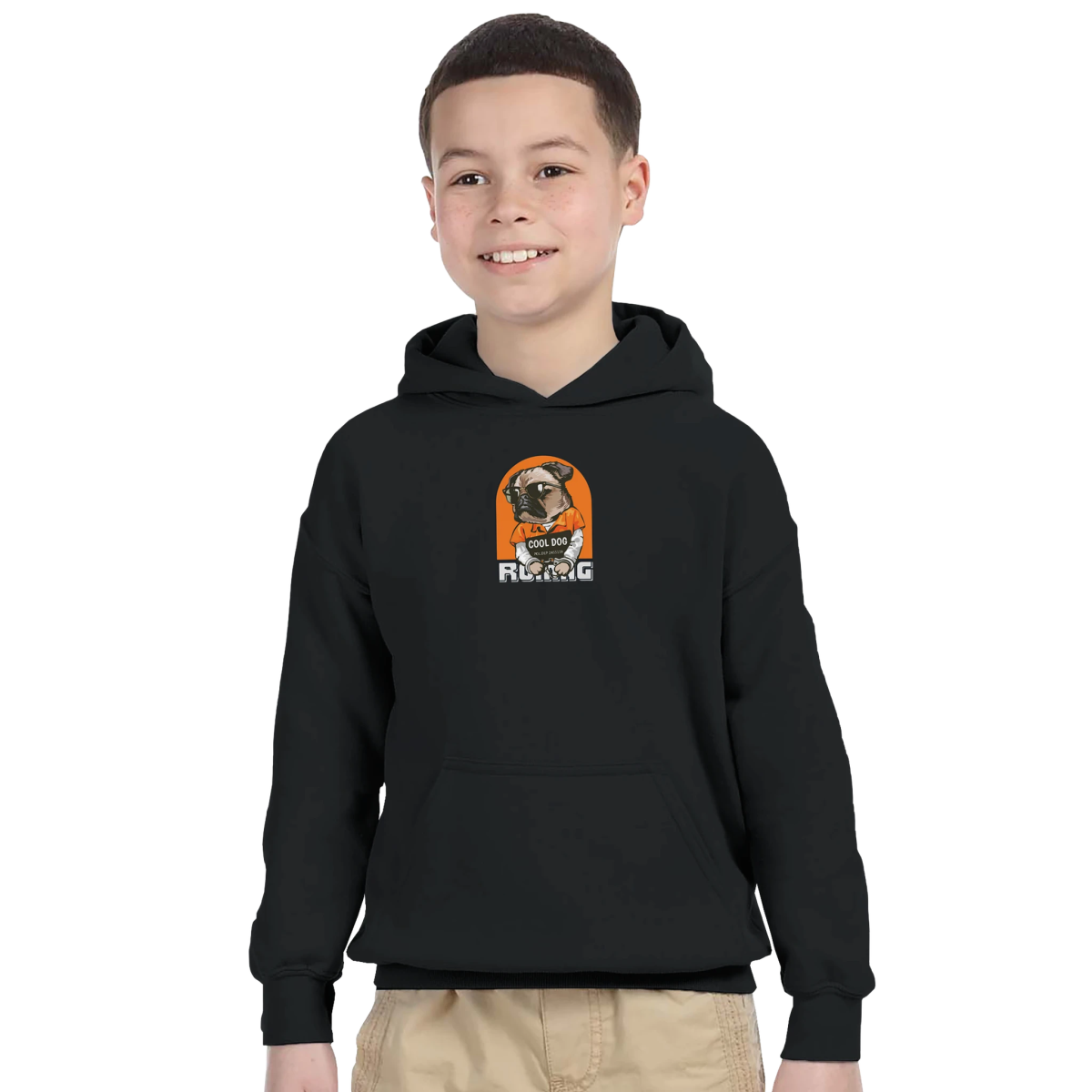 Street Smart Pug Kids Hoodie - ROMAG Store