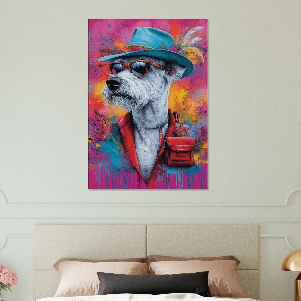 Dog Undercover Canvas Art - ROMAG Store