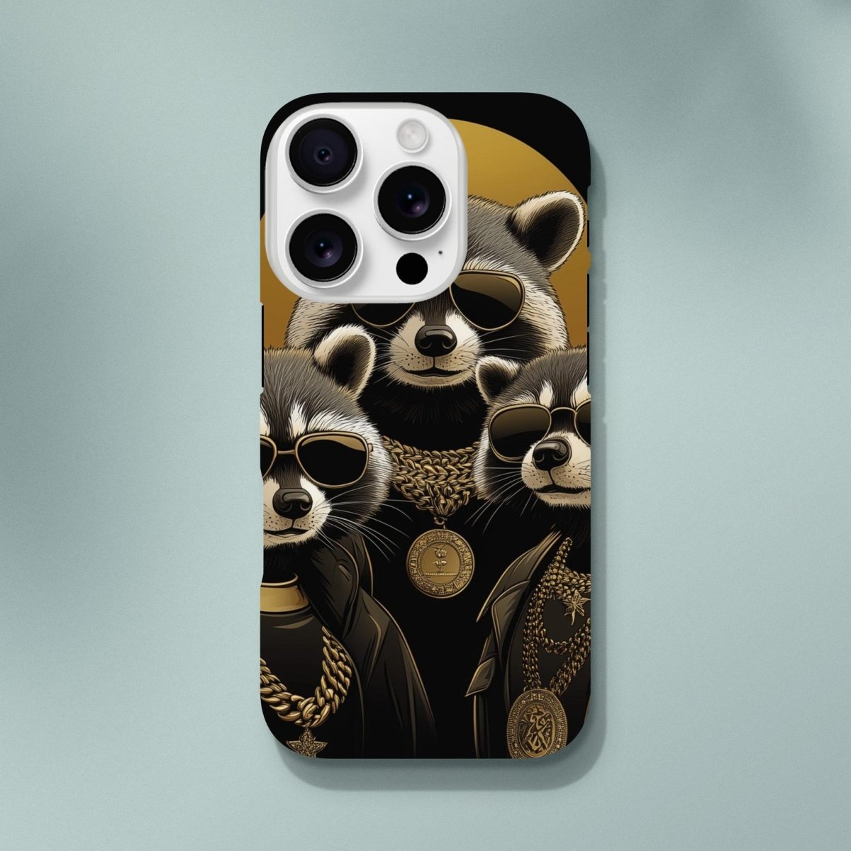 High Roller Raccoons iPhone Tough Case - ROMAG Store