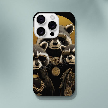 High Roller Raccoons iPhone Tough Case - ROMAG Store