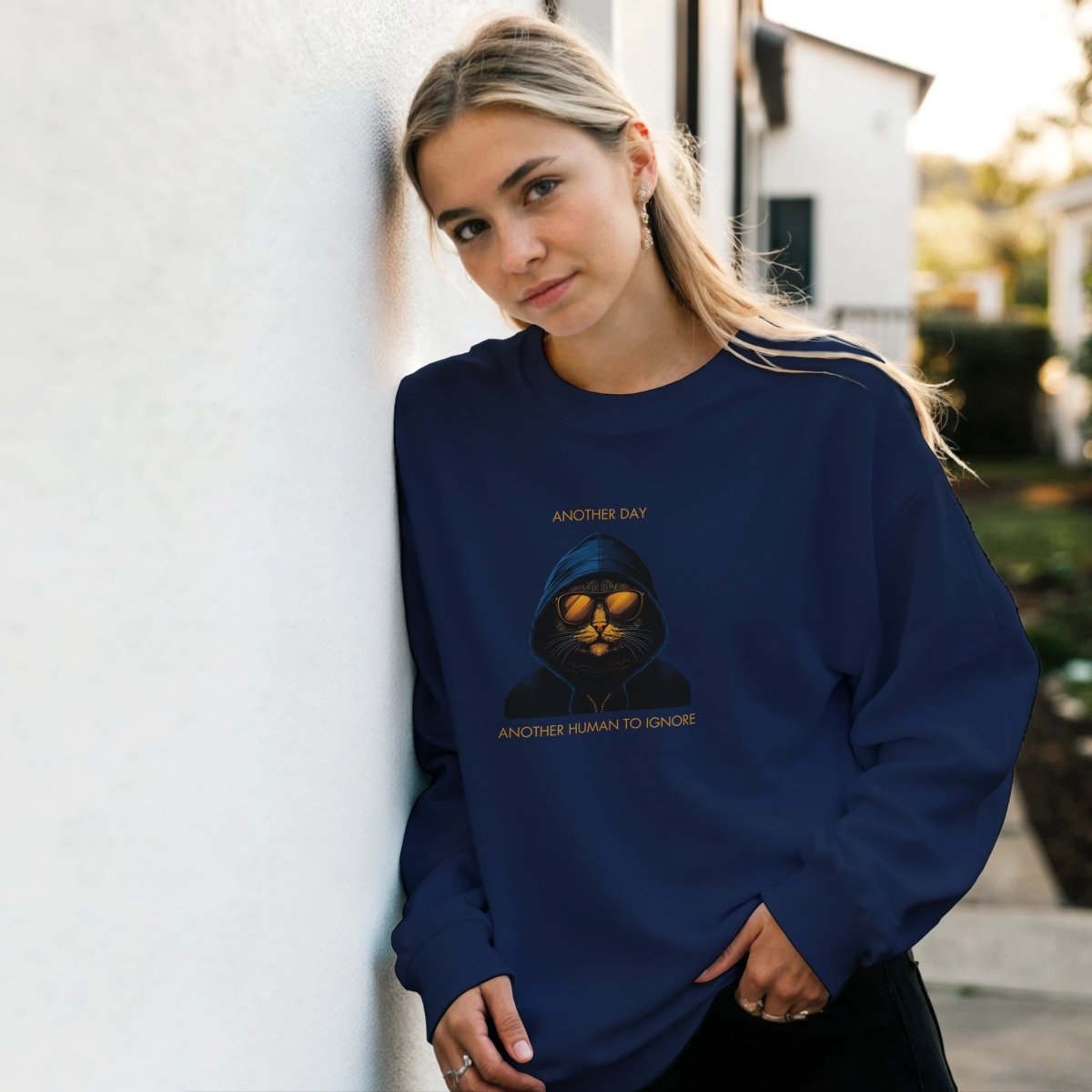 Hooded Cat Sweatshirt - ROMAG Store