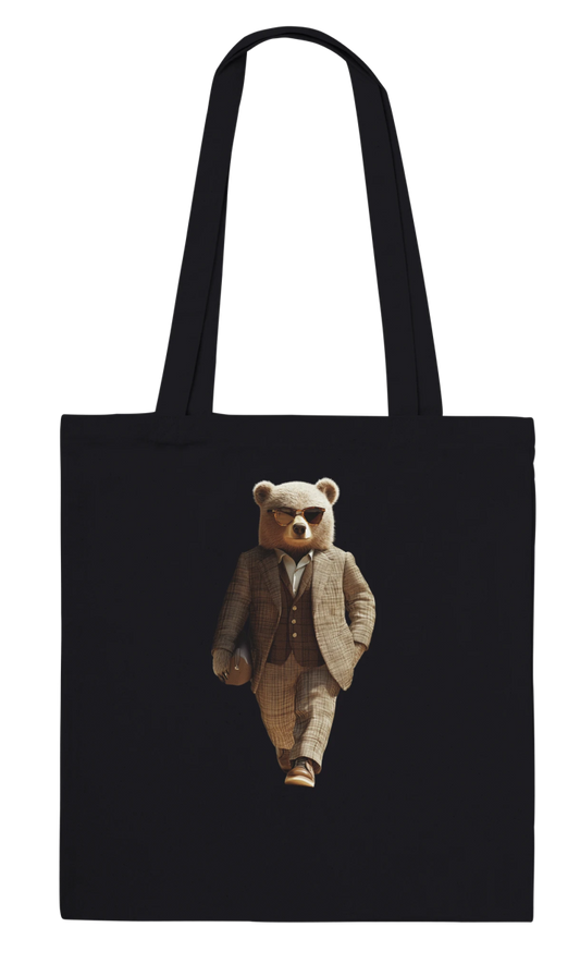 Dapper Bear Street Style Tote Bag - ROMAG Store