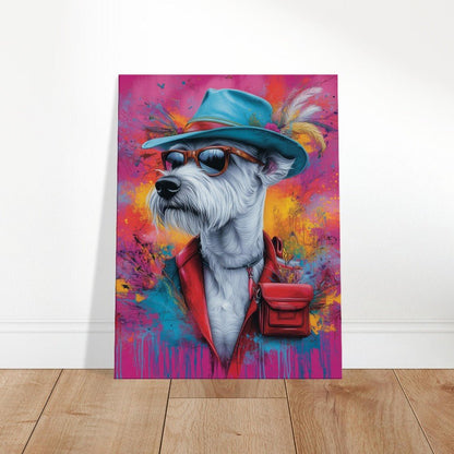 Dog Undercover Canvas Art - ROMAG Store