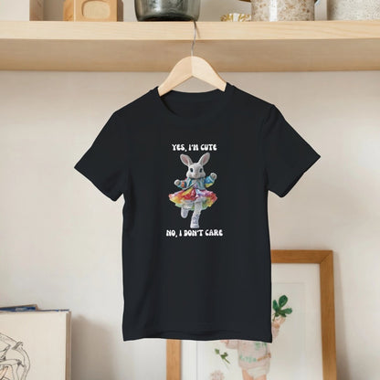 YES, I'M CUTE Rabbit Rainbow Kids T-shirt - ROMAG Store