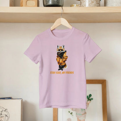 Stay Foxy: Cool Fox Kids Streetwear Tee - ROMAG Store