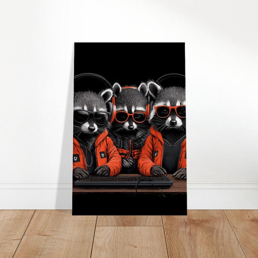 Urban Raccoon Squad Canvas - ROMAG Store