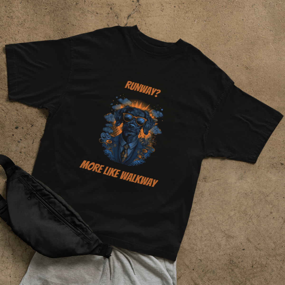 Walkway Dog T-shirt - ROMAG Store
