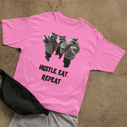 Hustle, eat, repeat T-shirt - ROMAG Store
