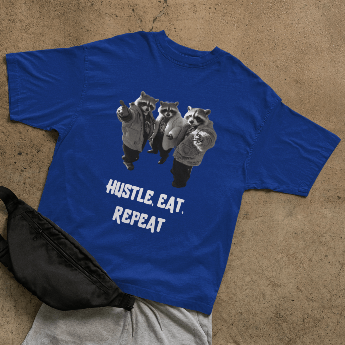 Hustle, eat, repeat T-shirt - ROMAG Store