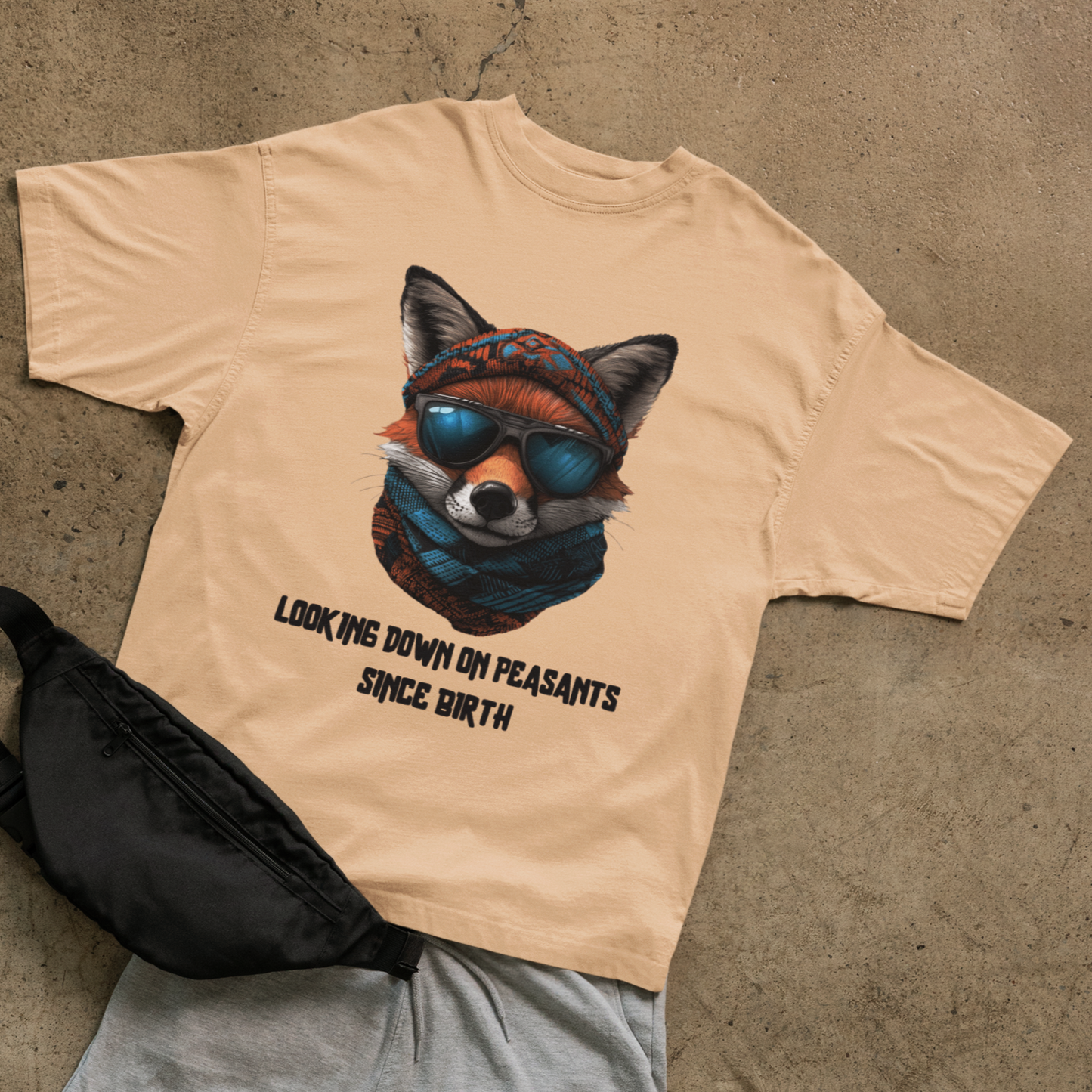 Looking down T-shirt