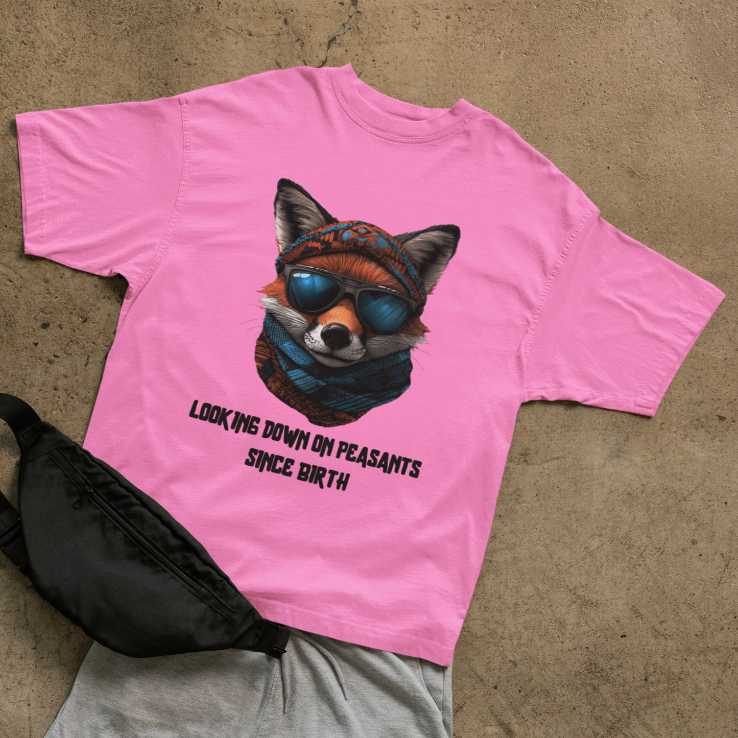 Looking down T-shirt