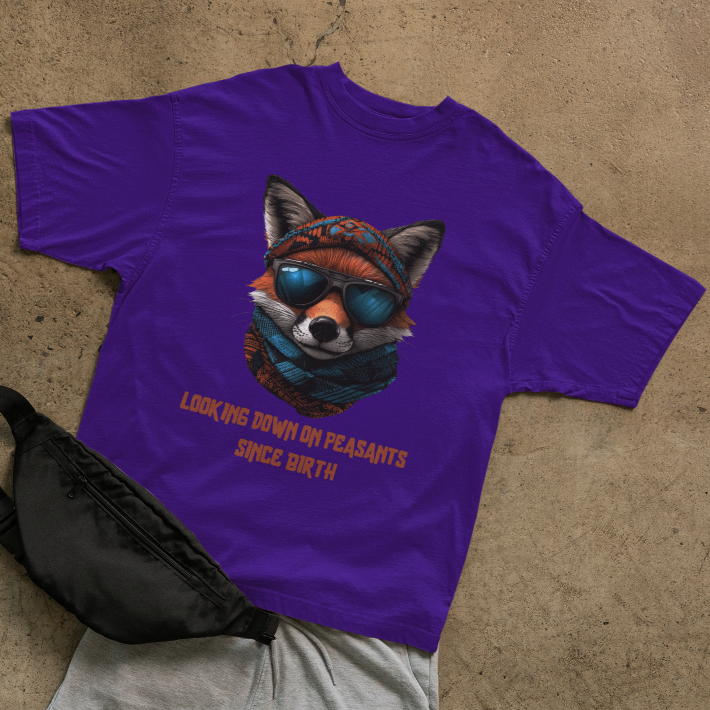 Looking down T-shirt