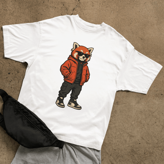 Street Red Panda T-shirt - ROMAG Store