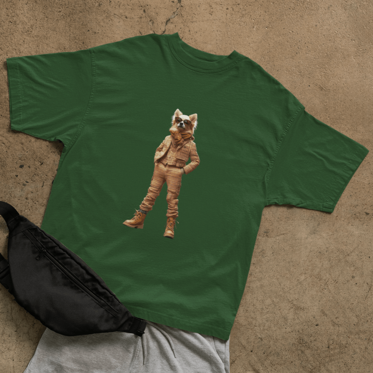 Dog in suit T-shirt