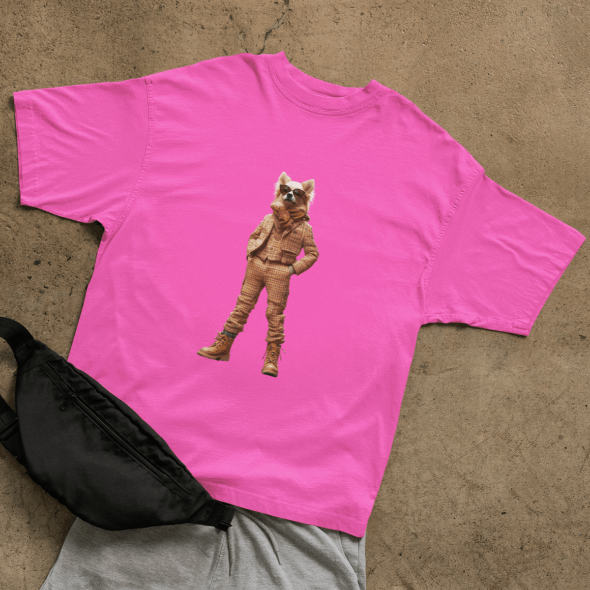 Dog in suit T-shirt