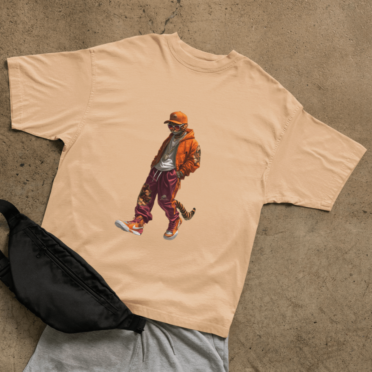Hip-Hop Tiger T-shirt