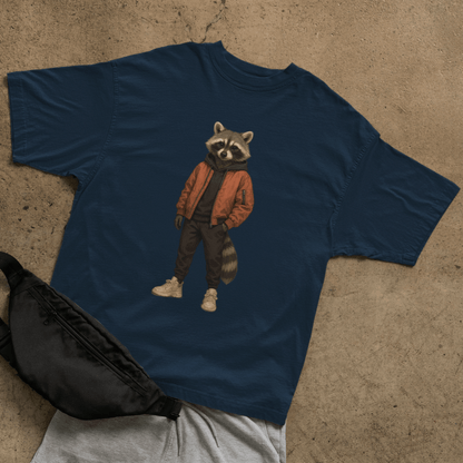 Street Raccoon T-shirt - ROMAG Store