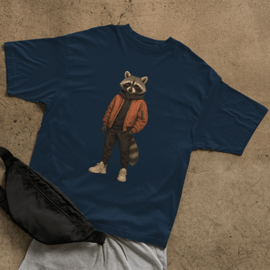 Street Raccoon T-shirt - ROMAG Store