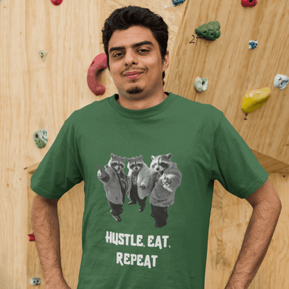 Hustle, eat, repeat T-shirt - ROMAG Store